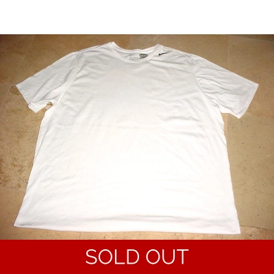 Nike Classic Screen Swoosh Dri-Fit Tee White 4XLT